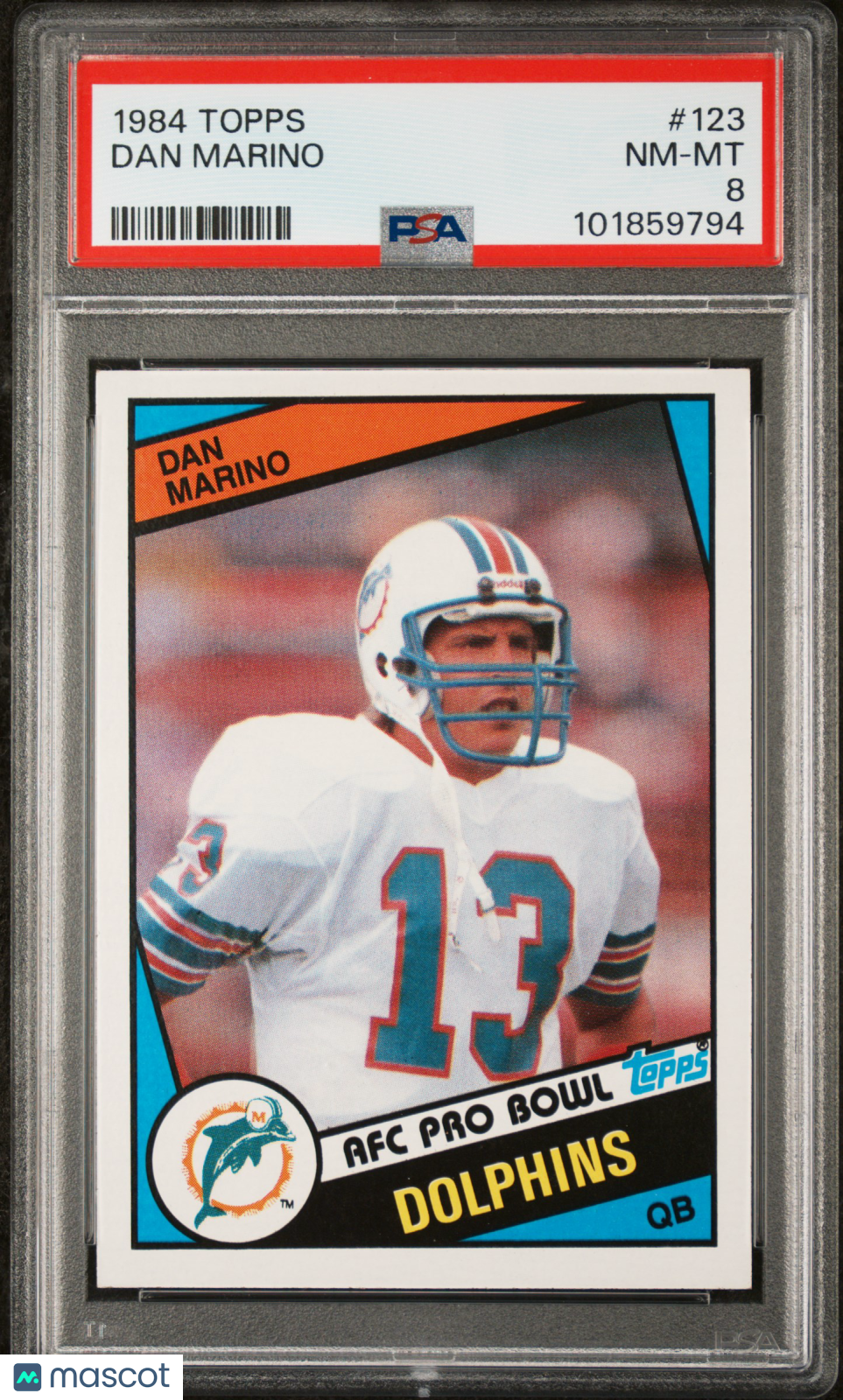 1984 Topps Dan Marino #123 RC PSA 8