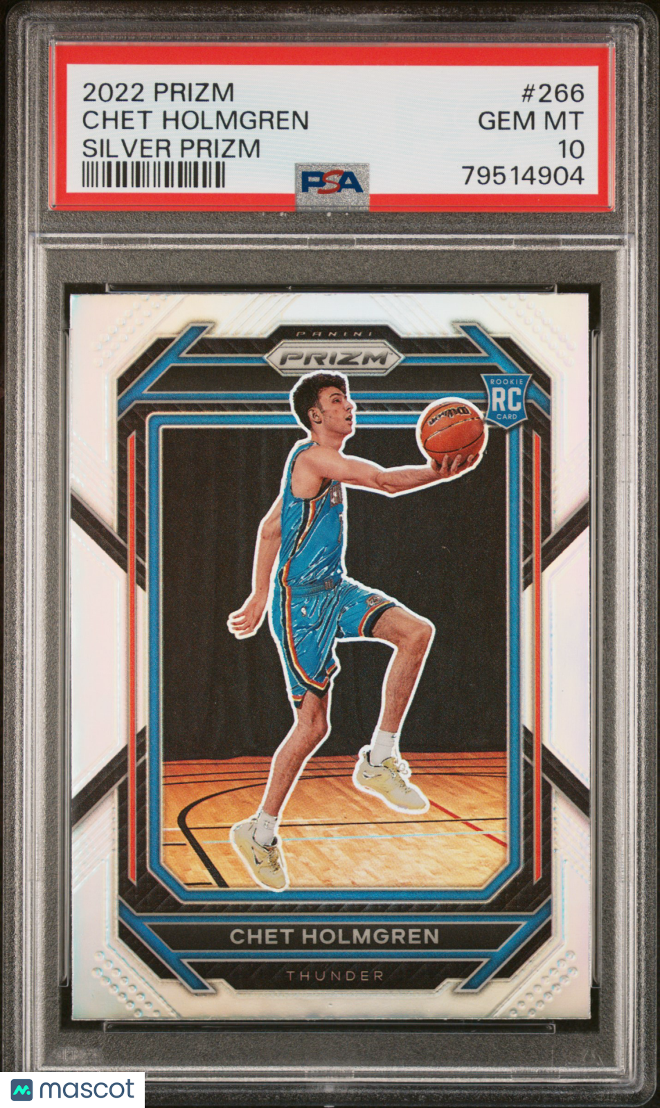 2022 Panini Prizm Chet Holmgren #266 Silver RC PSA 10