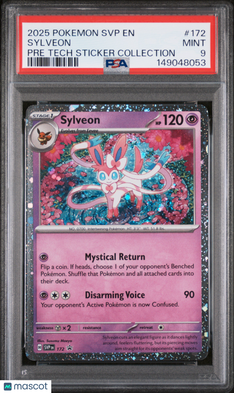 2025 Pokemon Scarlet & Violet Black Star Promo Sylveon PSA 9 #172
