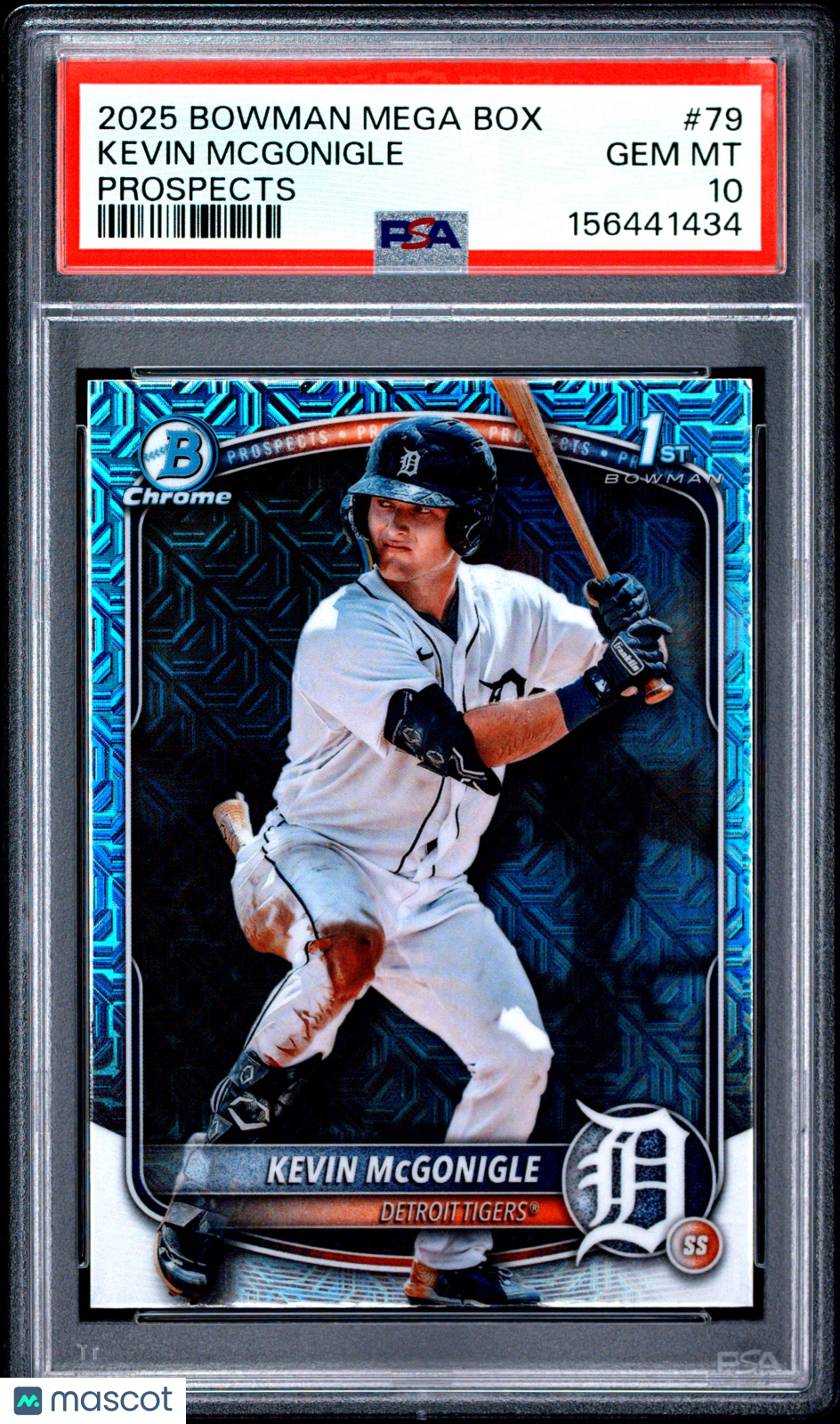 2025 Bowman Mega Box Chrome Prospects Kevin Mcgonigle #79 1st Bowman PSA 10