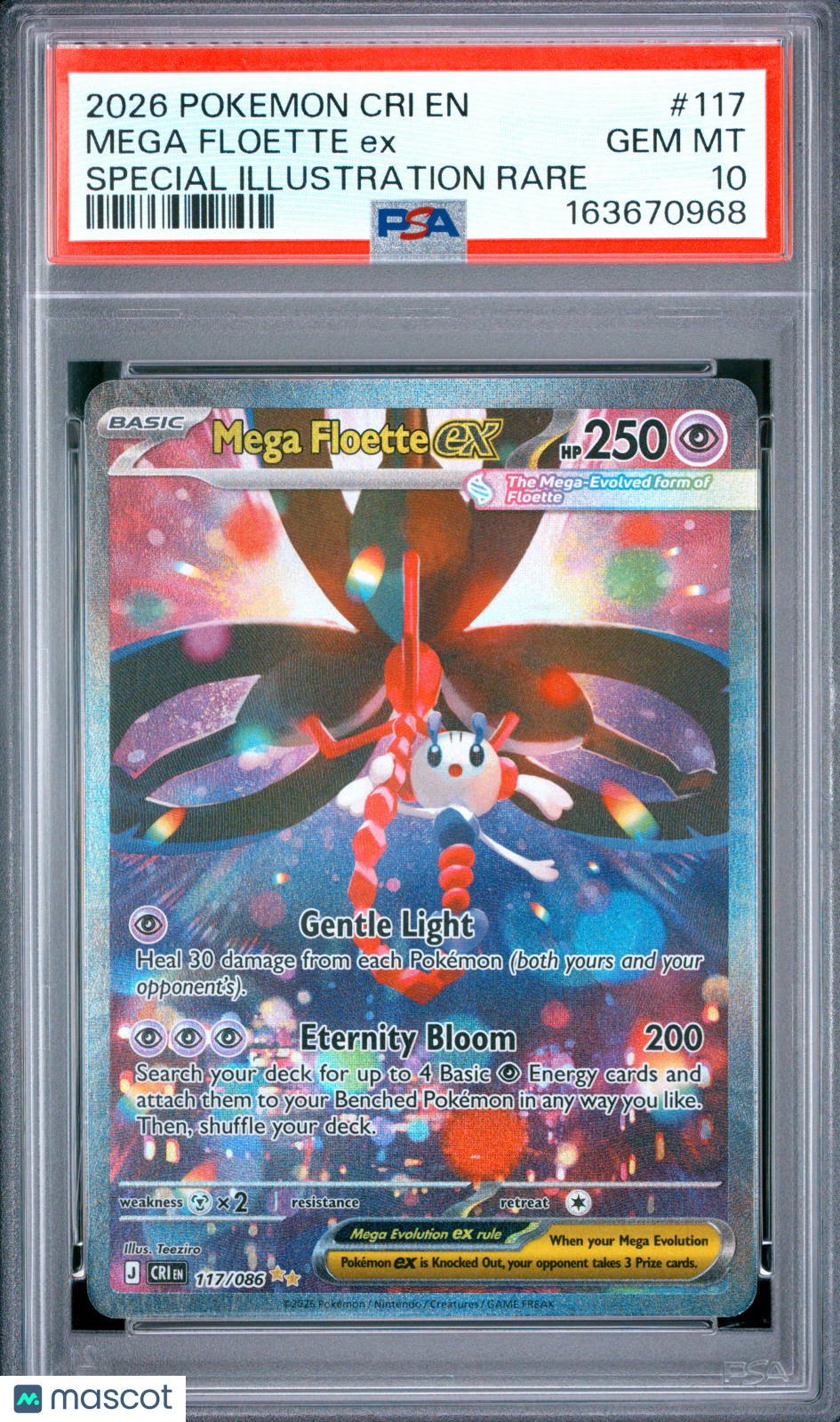 2026 Chaos Rising Mega Floette ex Special Illustration Rare PSA 10 #117/086