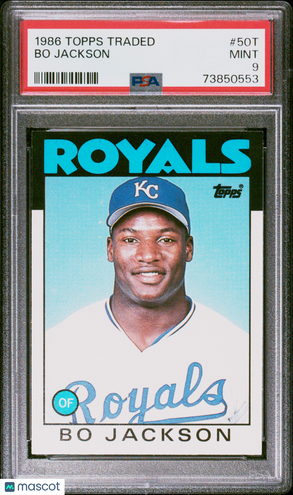 1986 Topps Traded Bo Jackson #50T PSA 9