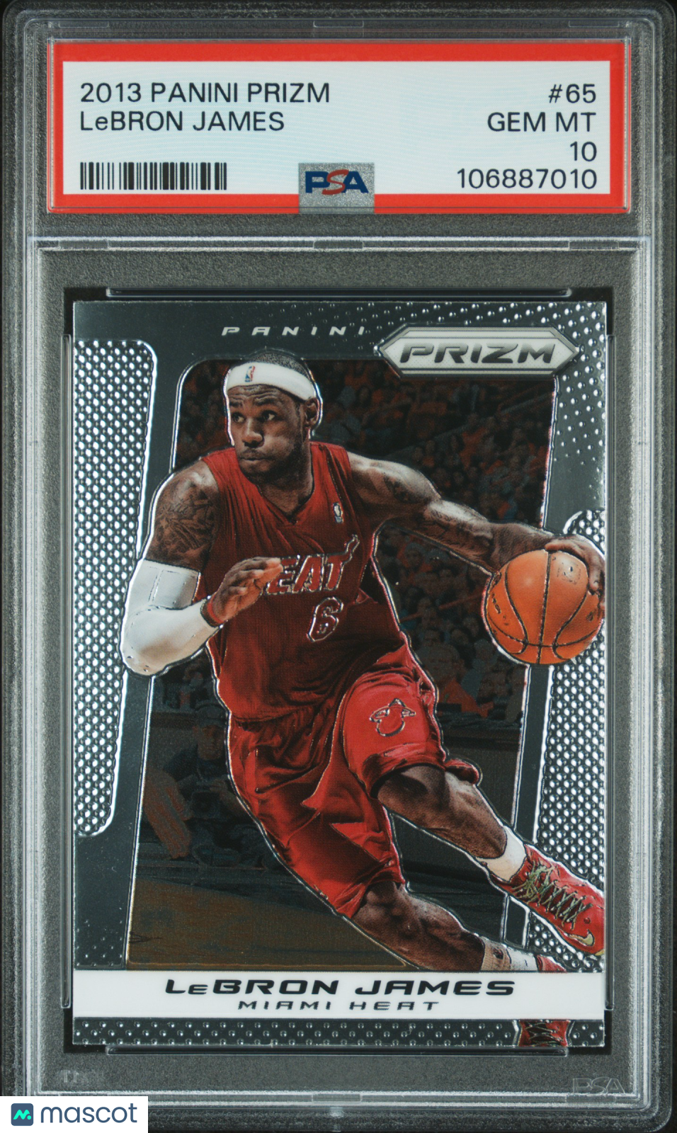 2013 Panini Prizm LeBron James #65 PSA 10