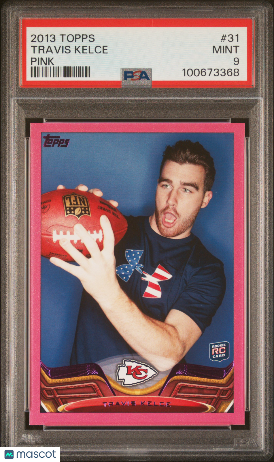 2013 Topps Travis Kelce #31 Pink RC PSA 9