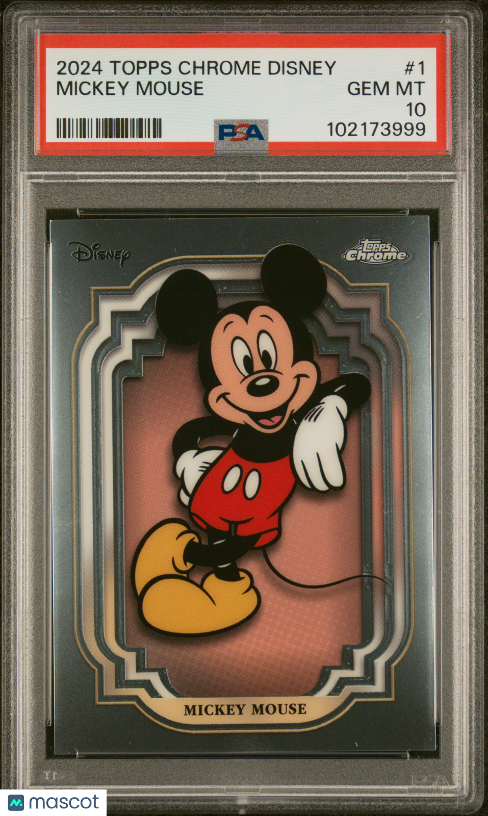 2024 Topps Chrome Disney Mickey Mouse #1 PSA 10