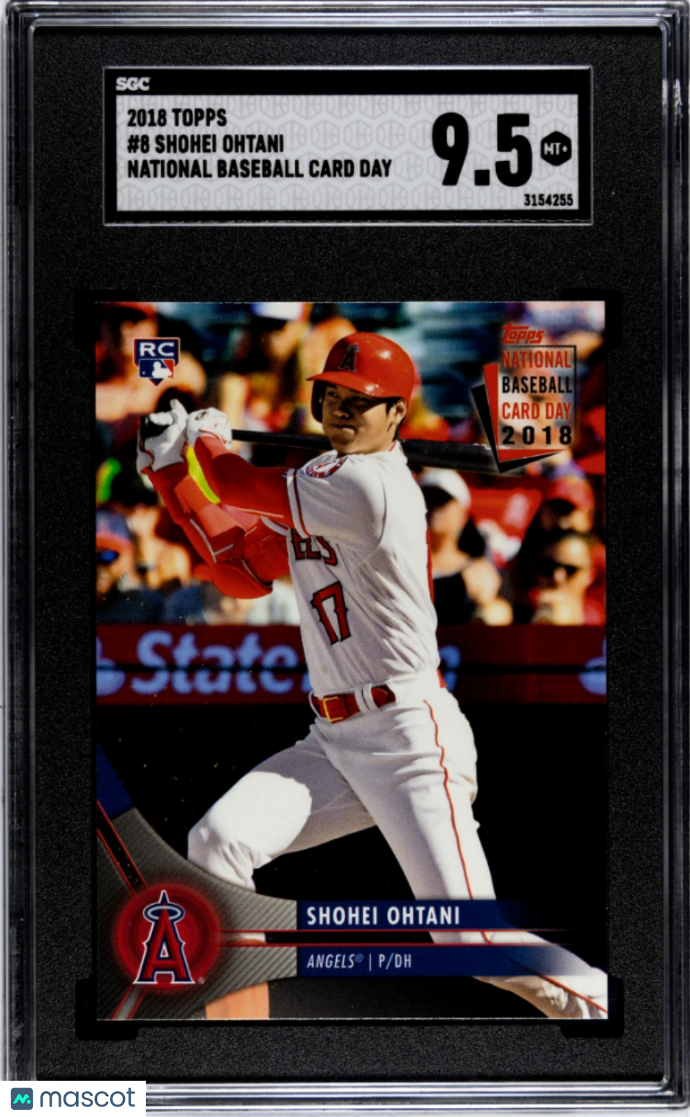 2018 Topps Shohei Ohtani #8 National Baseball Card Day RC SGC 9.5