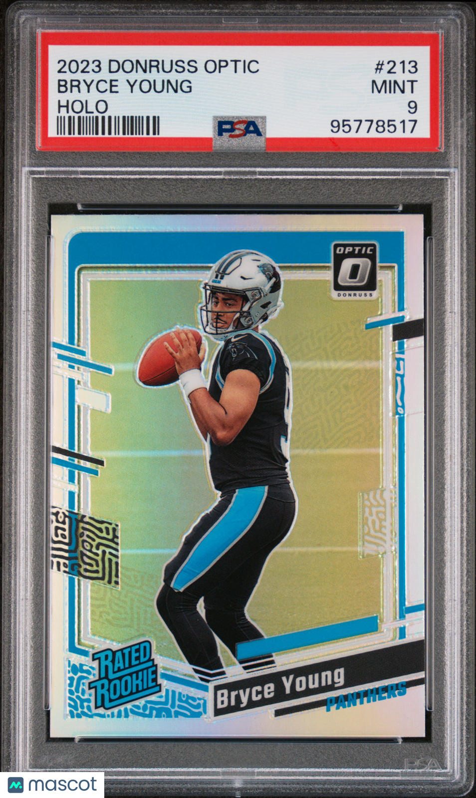 2023 Panini Donruss Optic Bryce Young #213 Holo PSA 9