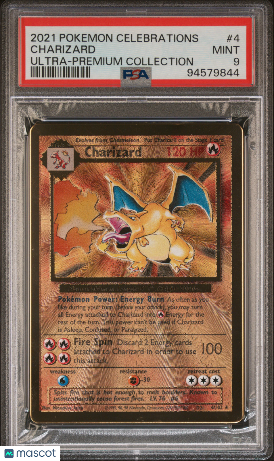 2021 Pokemon SWSH Celebrations Ultra-Premium Collection Charizard PSA 9 #4