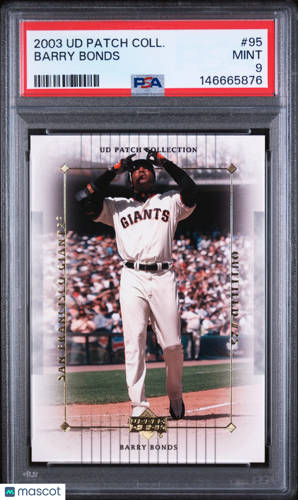 2003 Upper Deck Patch Collection Barry Bonds #95 PSA 9