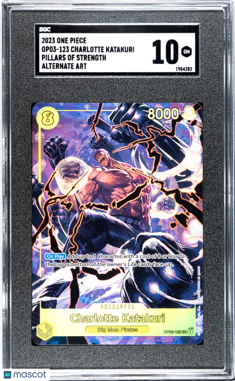 2023 One Piece CCG Charlotte Katakuri #OP03-123 SGC 10