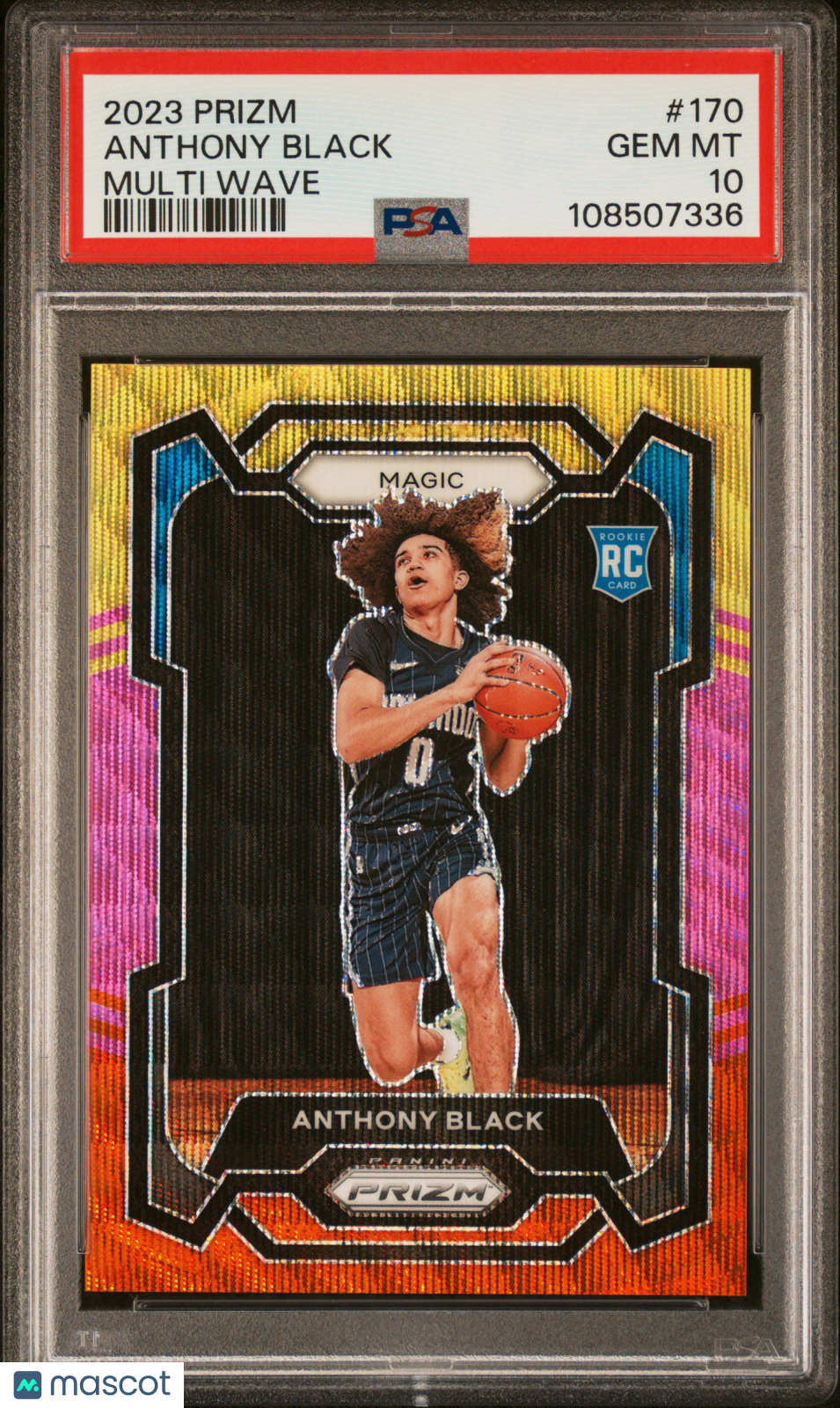 2023 Panini Prizm Anthony Black #170 Multi Wave 65/88 RC PSA 10