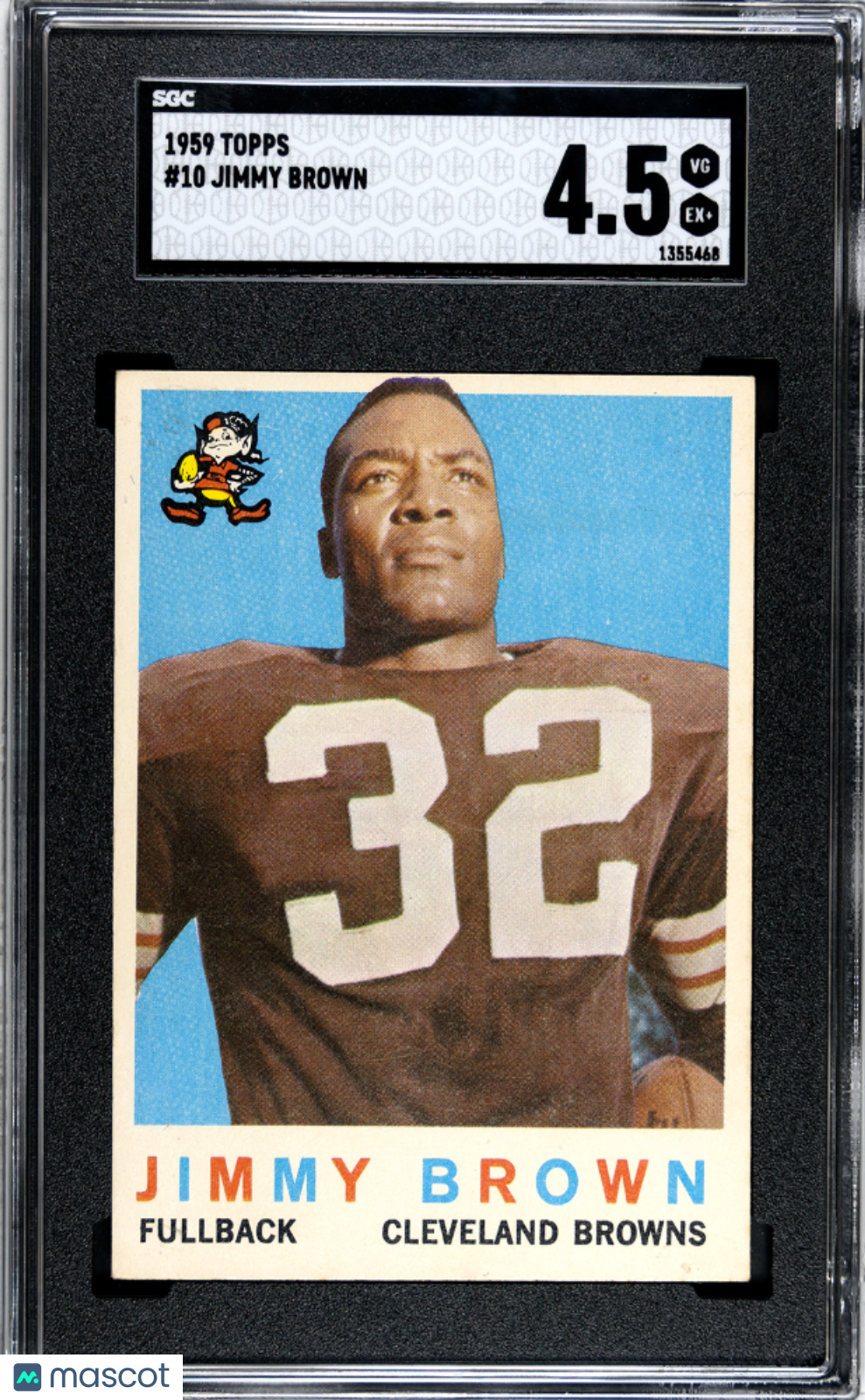 1959 Topps Jimmy Brown #10 SGC 4.5