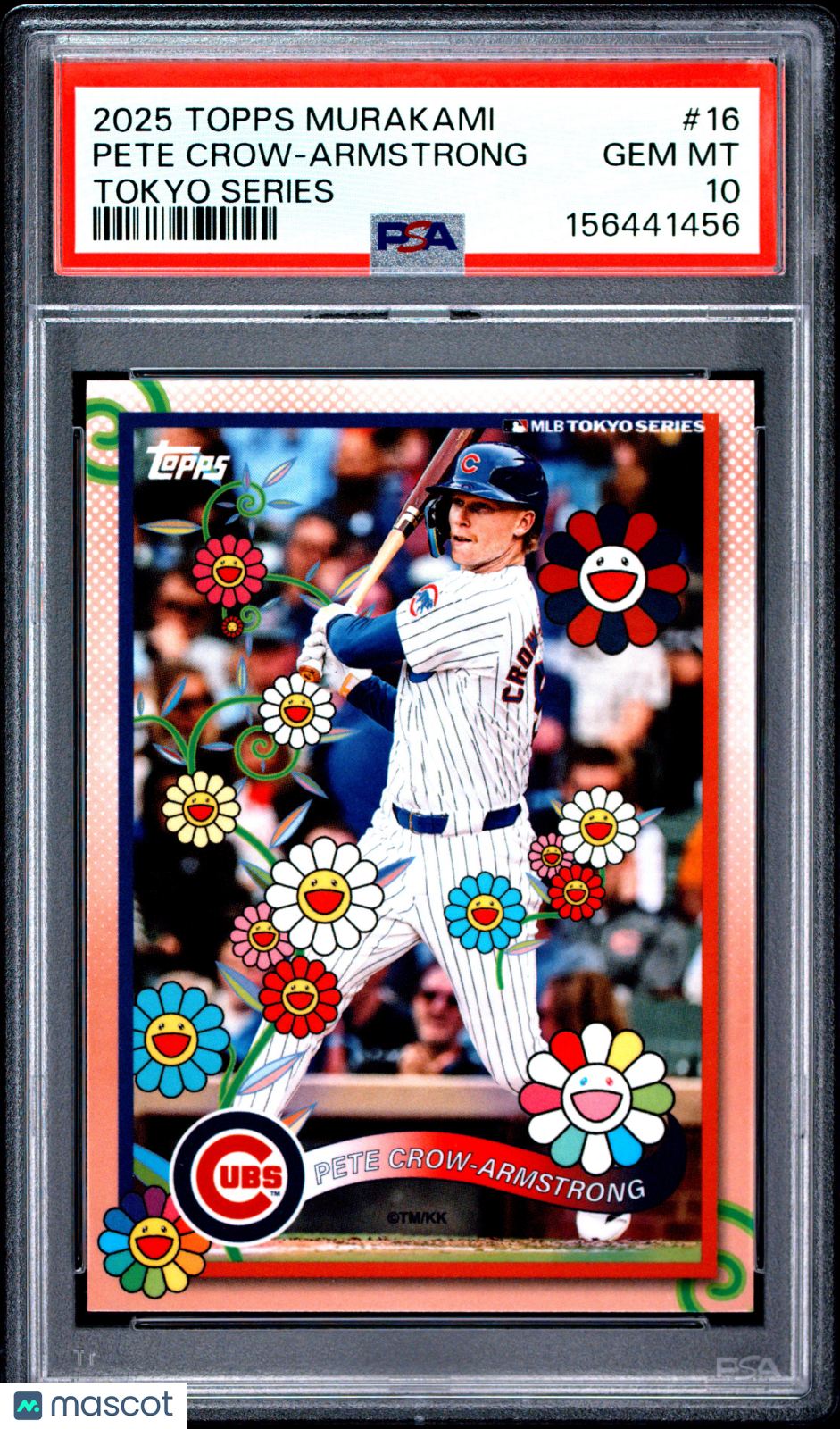 2025 Topps Takashi Murakami + World Tour Tokyo Series Pete Crow-Armstrong PSA 10