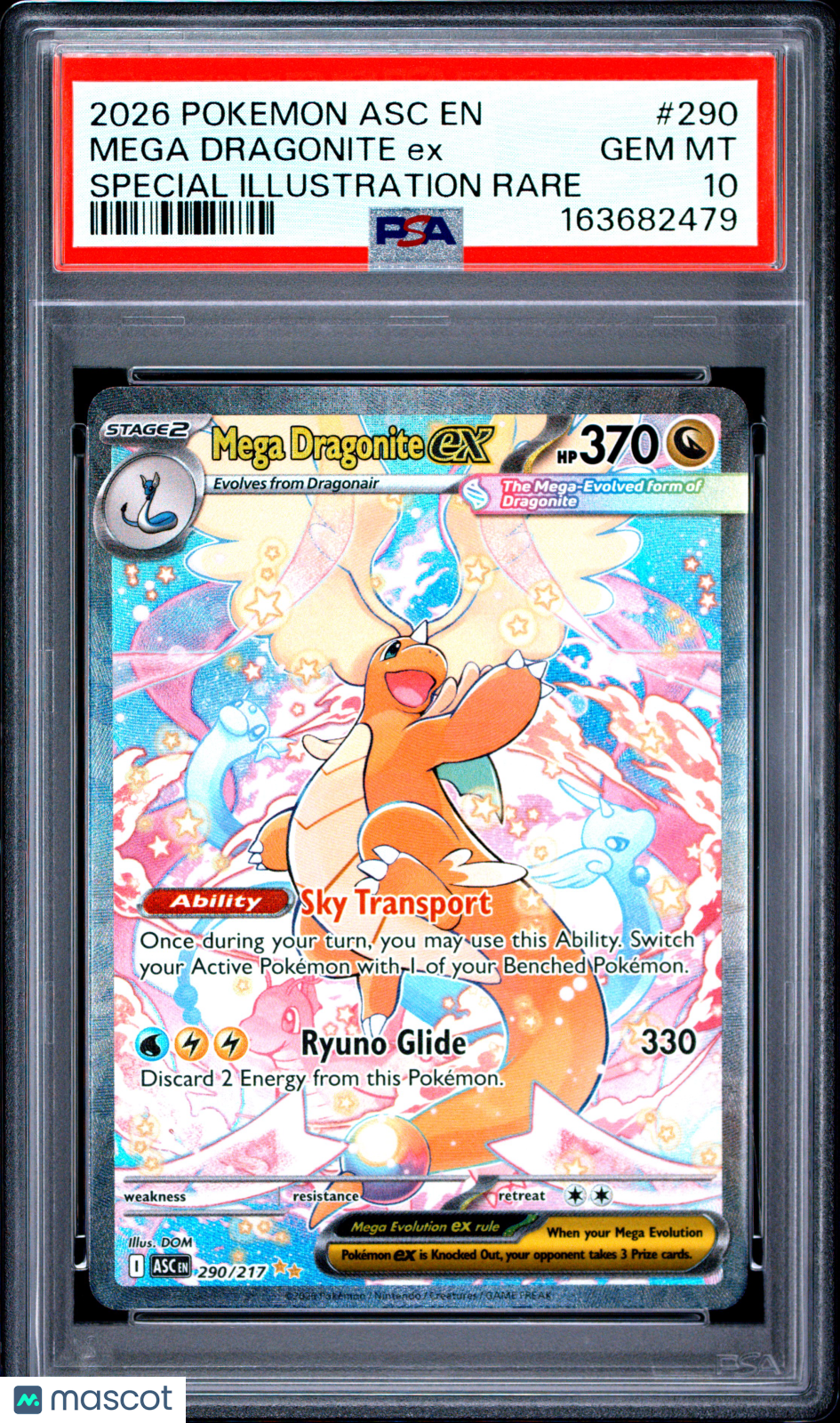 2026 Ascended Heroes Mega Dragonite ex Special Illustration Rare PSA 10 #290/217