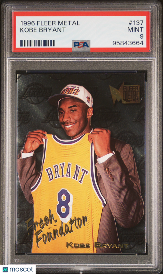 1996 Metal Kobe Bryant #137 PSA 9