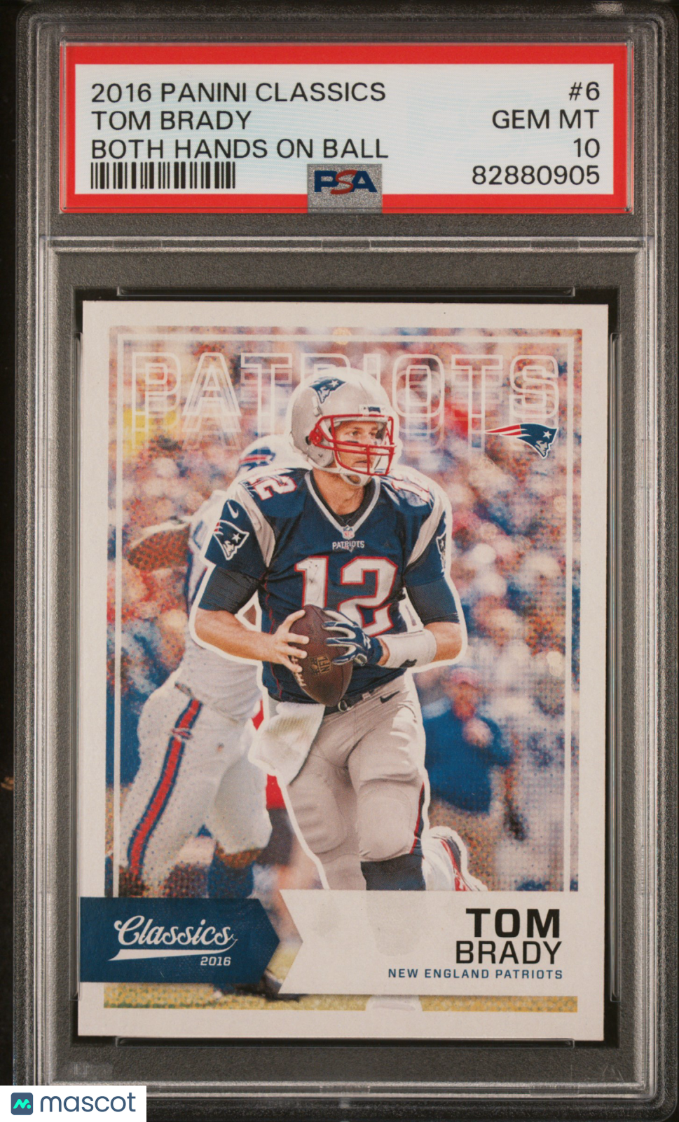 2016 Panini Classics Tom Brady #6 PSA 10
