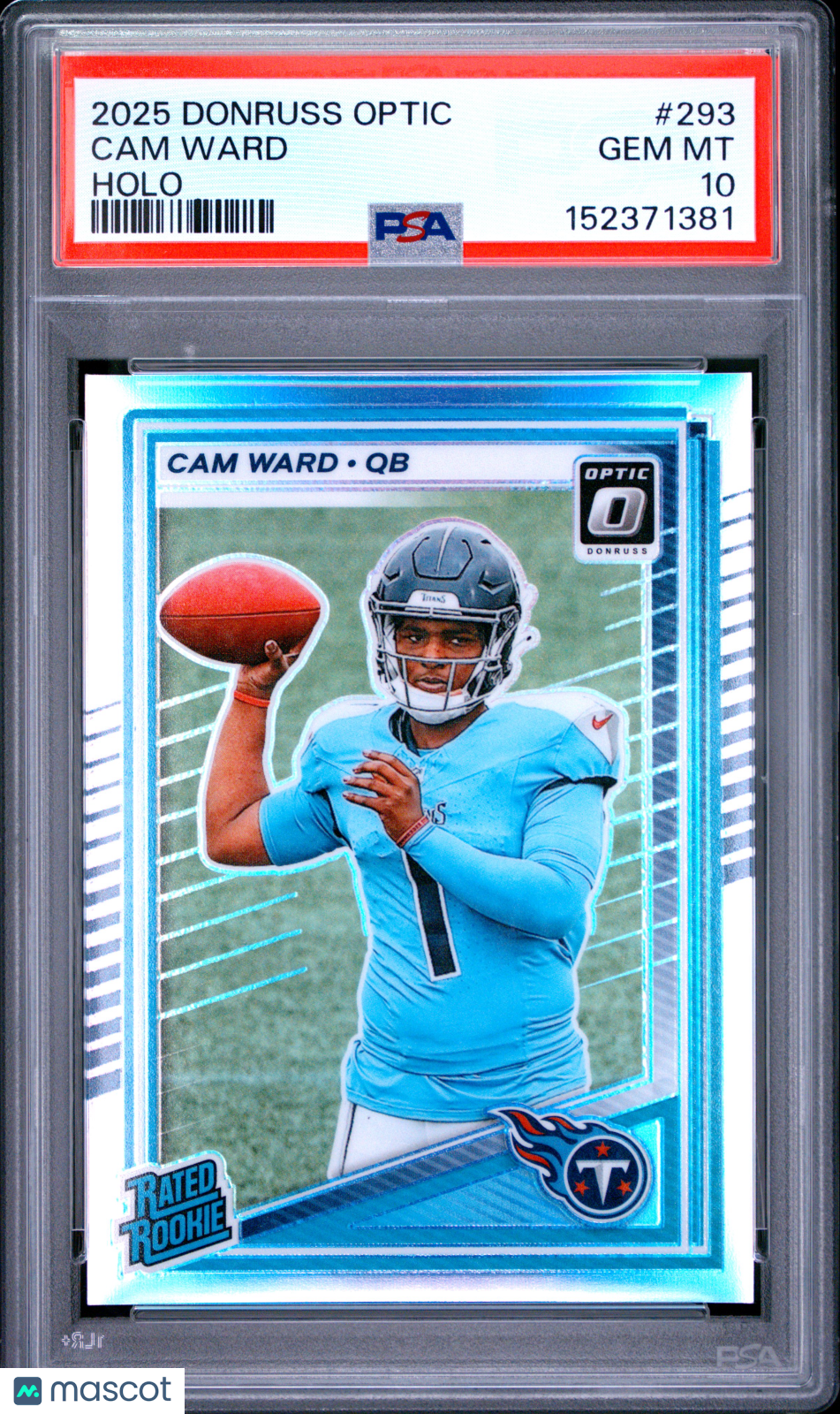 2025 Donruss Optic Rated Rookie Cam Ward #293 Holo PSA 10