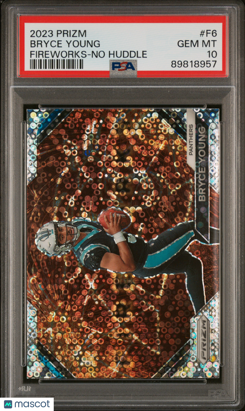 2023 Panini Prizm Fireworks Bryce Young #F6 No Huddle PSA 10