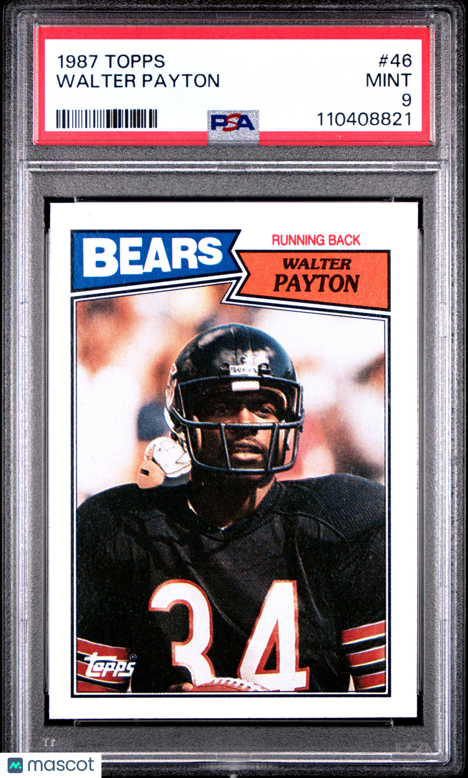1987 Topps Walter Payton #46 PSA 9