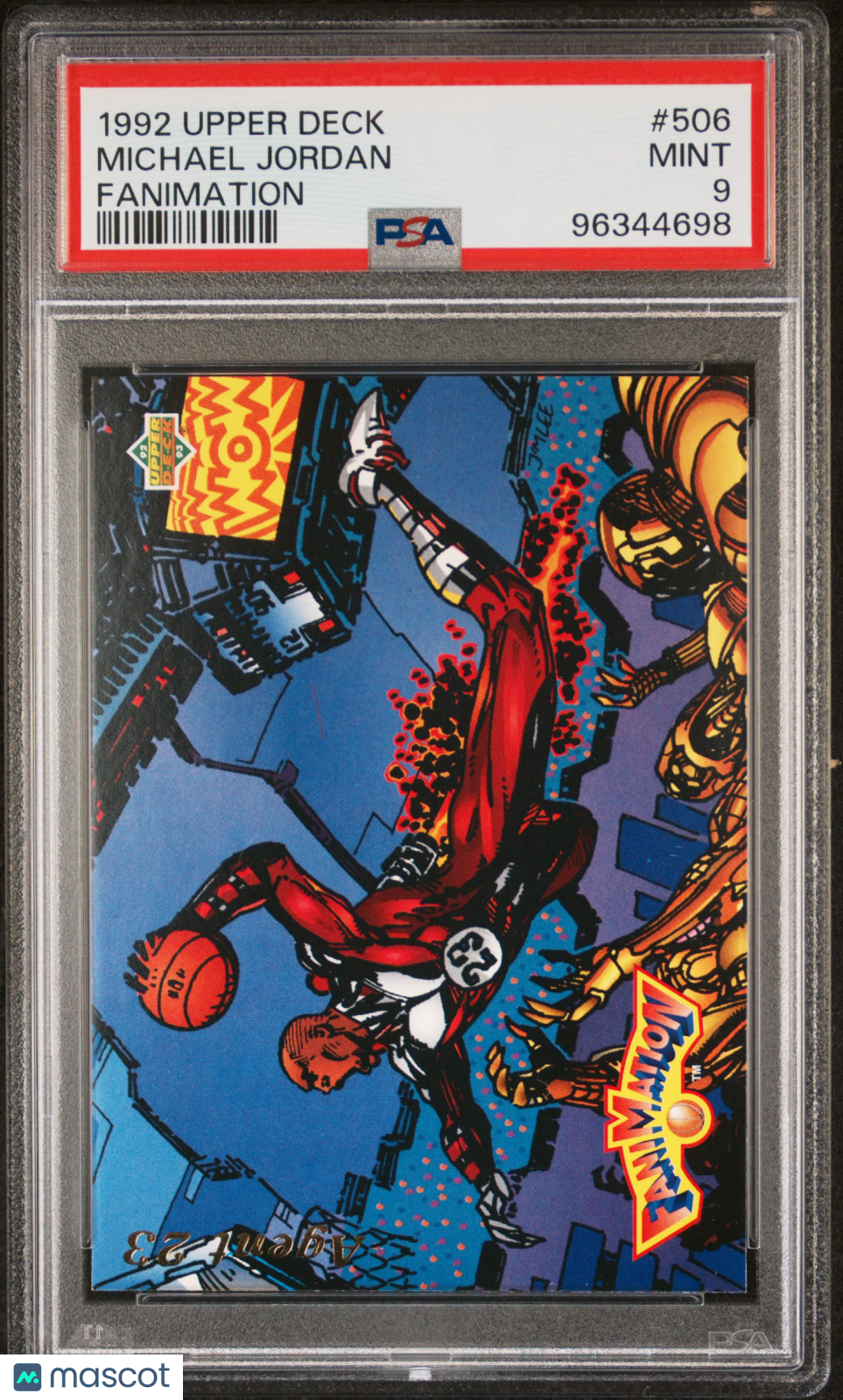 1992 Upper Deck Michael Jordan #506 Fanimation PSA 9