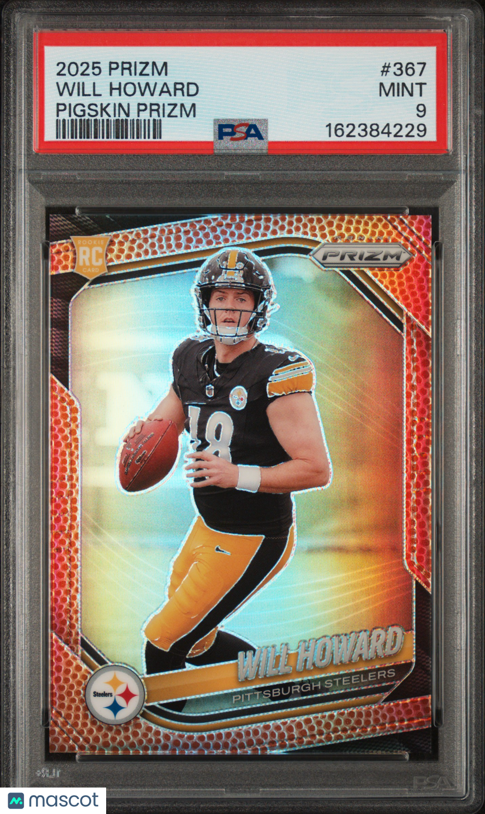2025 Panini Prizm Will Howard #367 Pigskin RC 028/180 PSA 9
