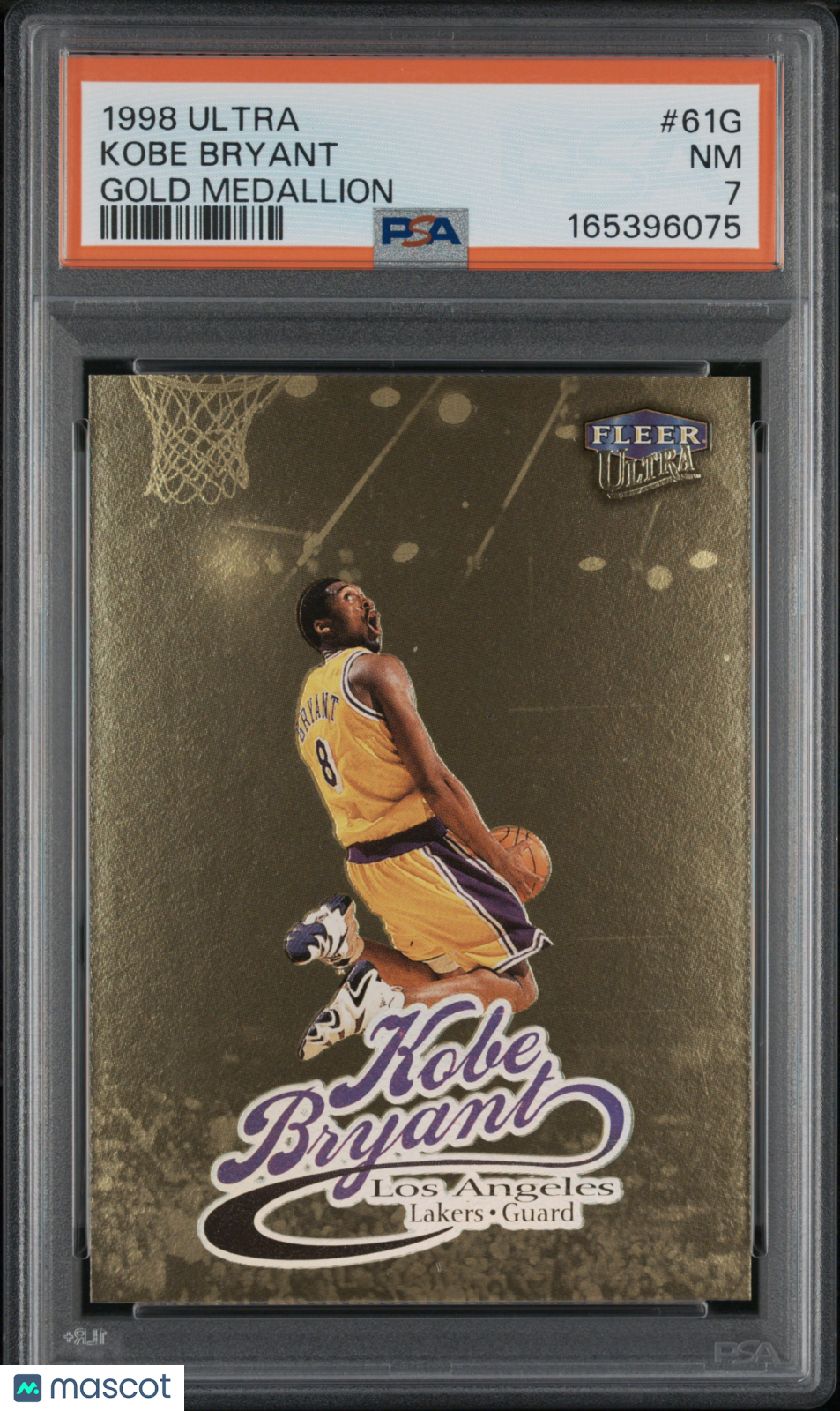 1998 Fleer Ultra Kobe Bryant #61G Gold Medallion PSA 7