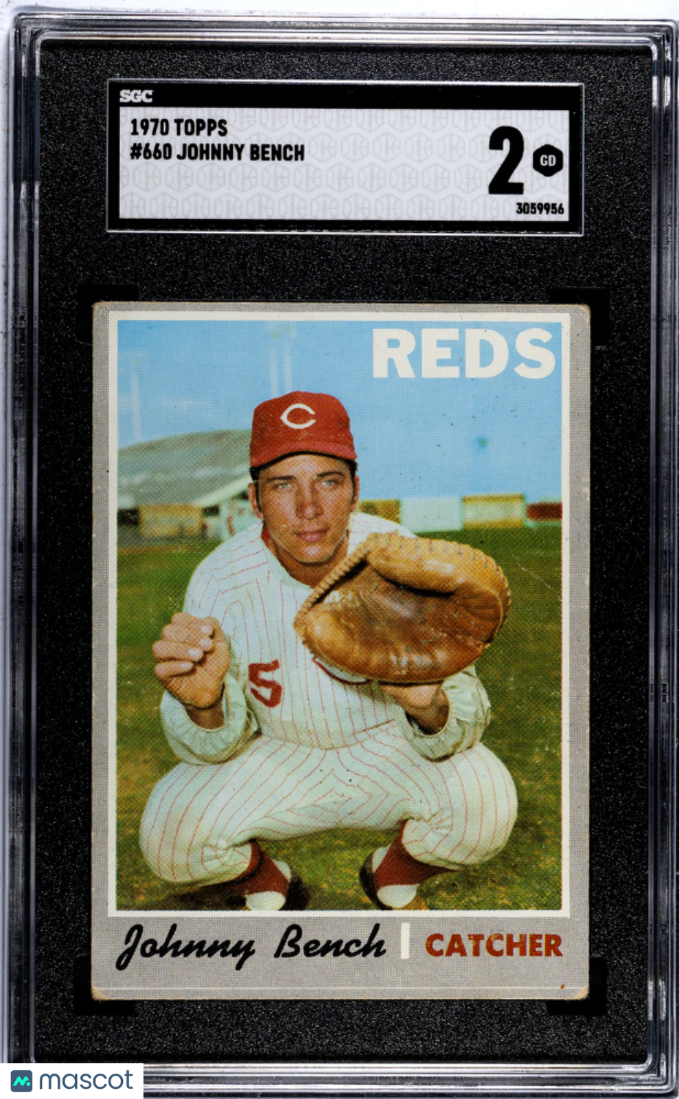 1970 Topps Johnny Bench #660 SGC 2