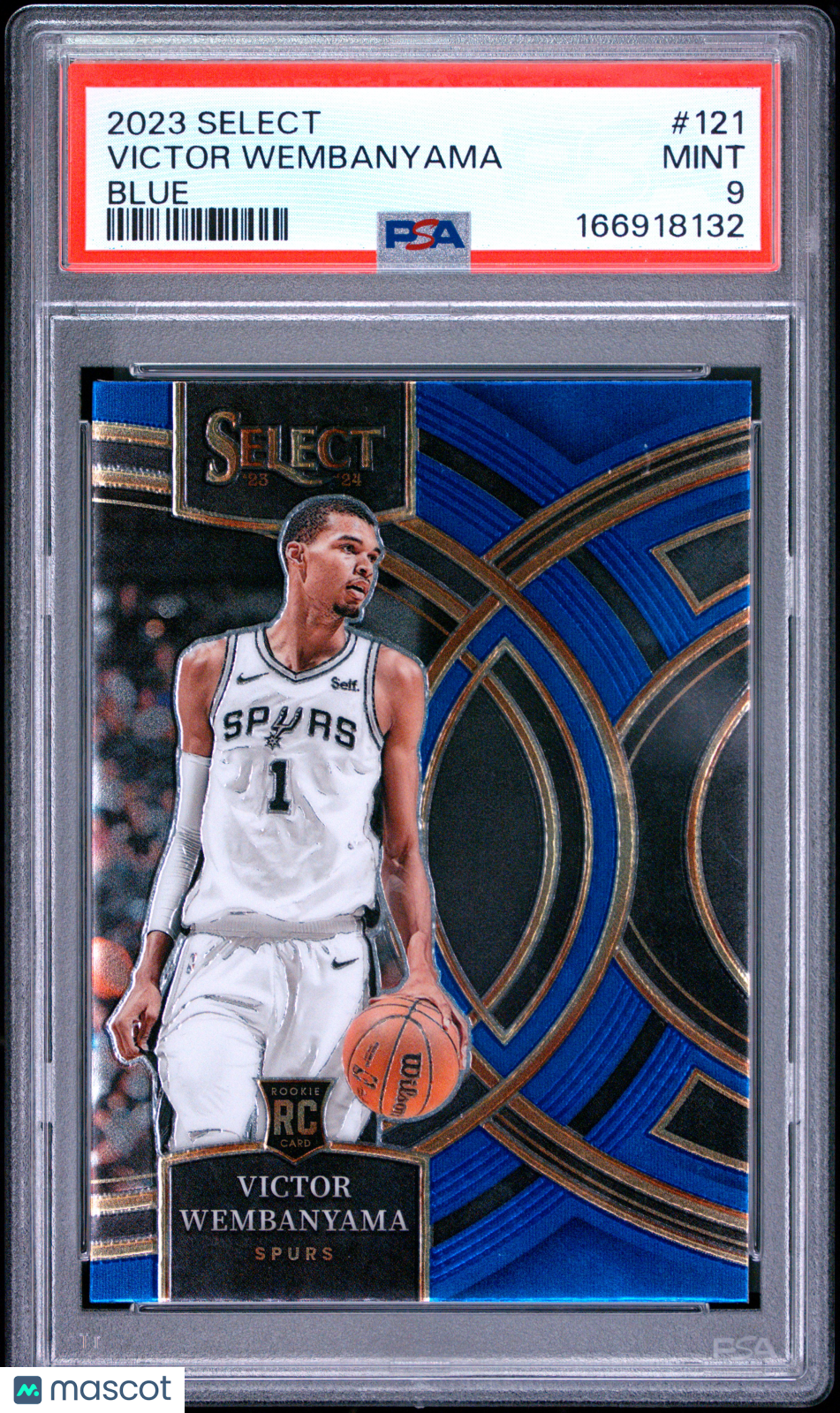 2023 Panini Select Victor Wembanyama #121 Blue RC PSA 9