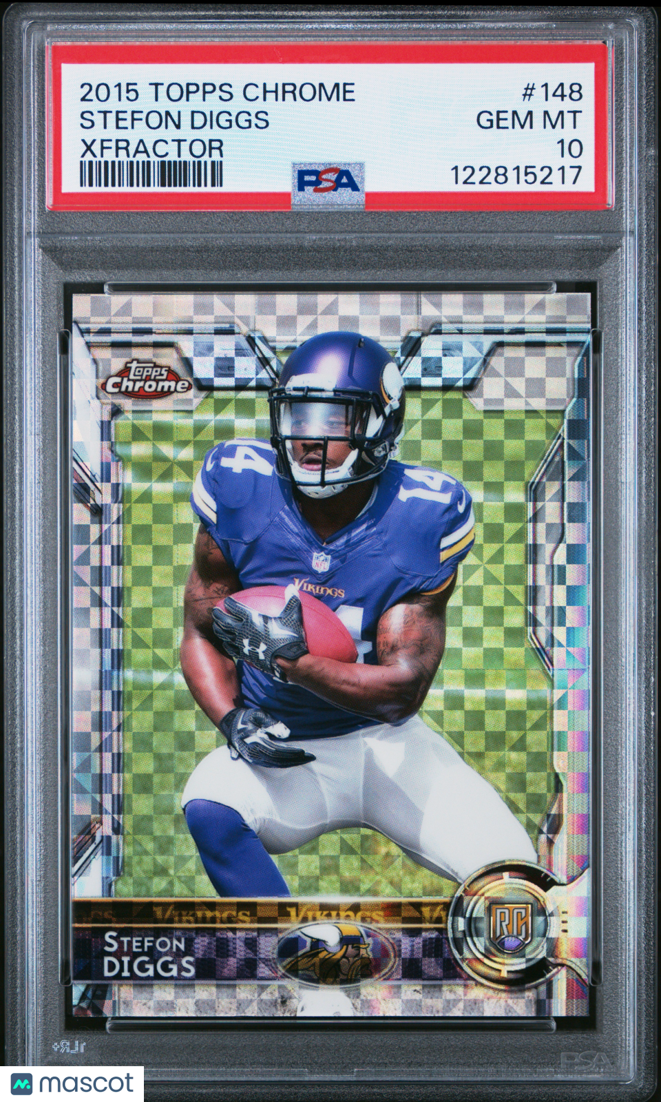 2015 Topps Chrome Stefon Diggs #148 Xfractor PSA 10