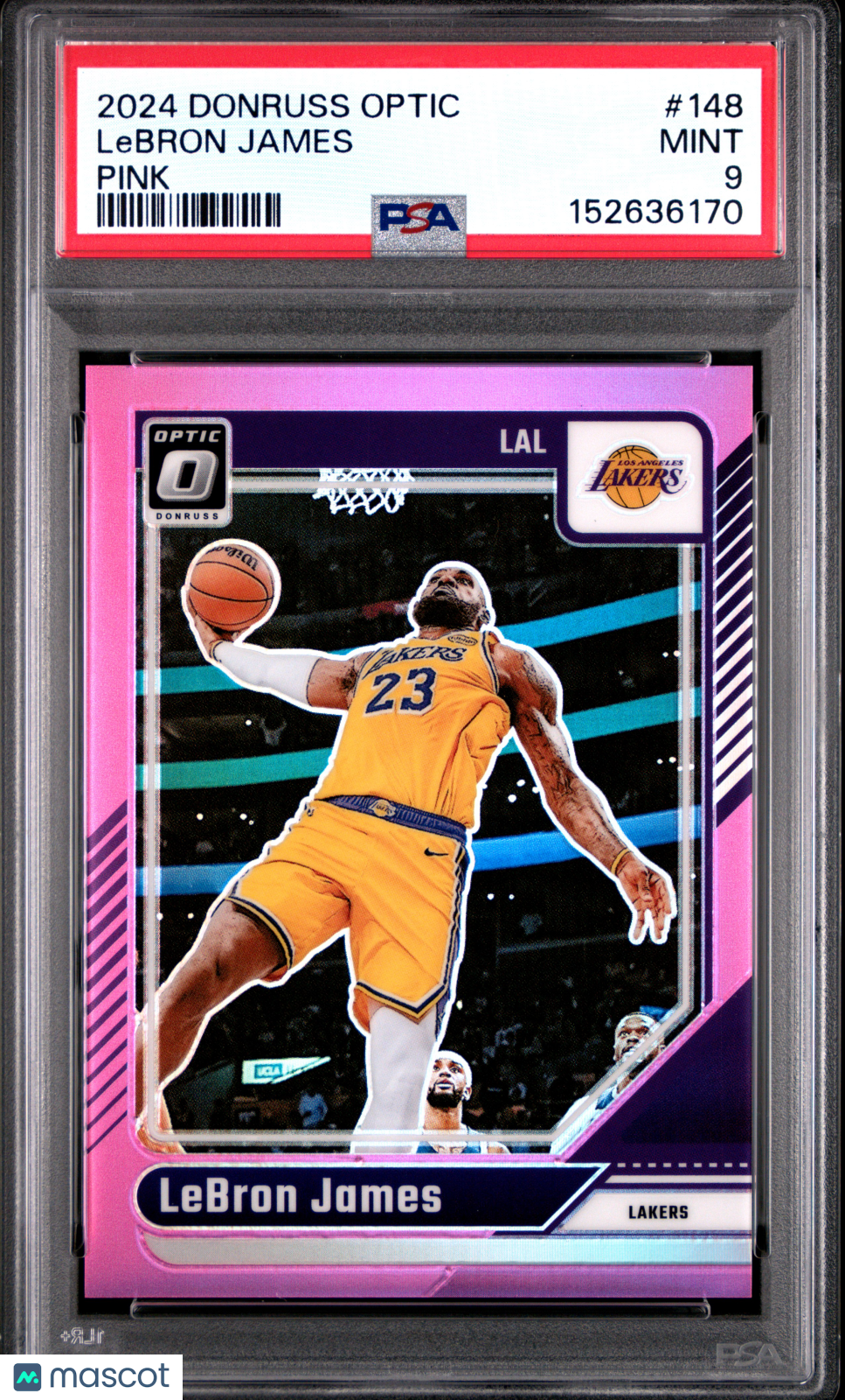 2024 Donruss Optic LeBron James #148 Pink 11/25 PSA 9