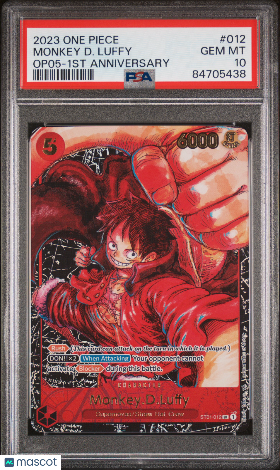2023 One Piece Awakening Of New Era Monkey D. Luffy 1st Anniversary PSA 10 #012