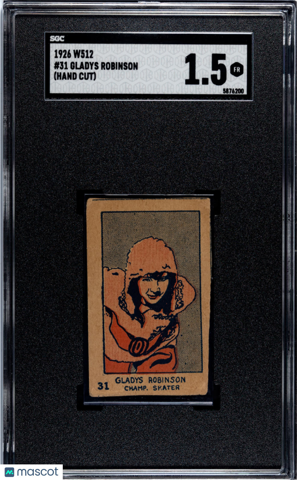 1926 W512 Gladys Robinson #31 (Hand Cut) SGC 1.5