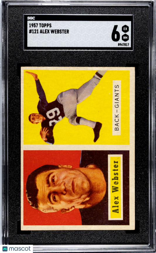 1957 Topps Alex Webster #121 SGC 6