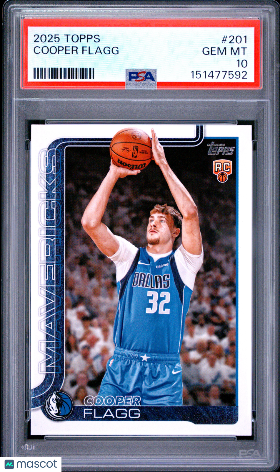 2025 Topps Cooper Flagg #201 RC PSA 10