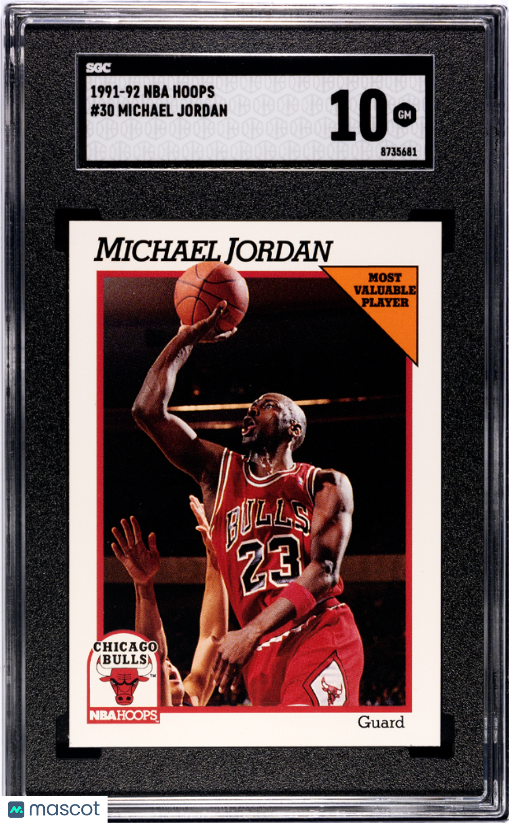 1991 NBA Hoops Michael Jordan #30 SGC 10