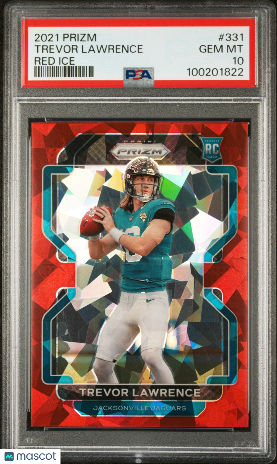 2021 Panini Prizm Trevor Lawrence #331 Red Ice PSA 10