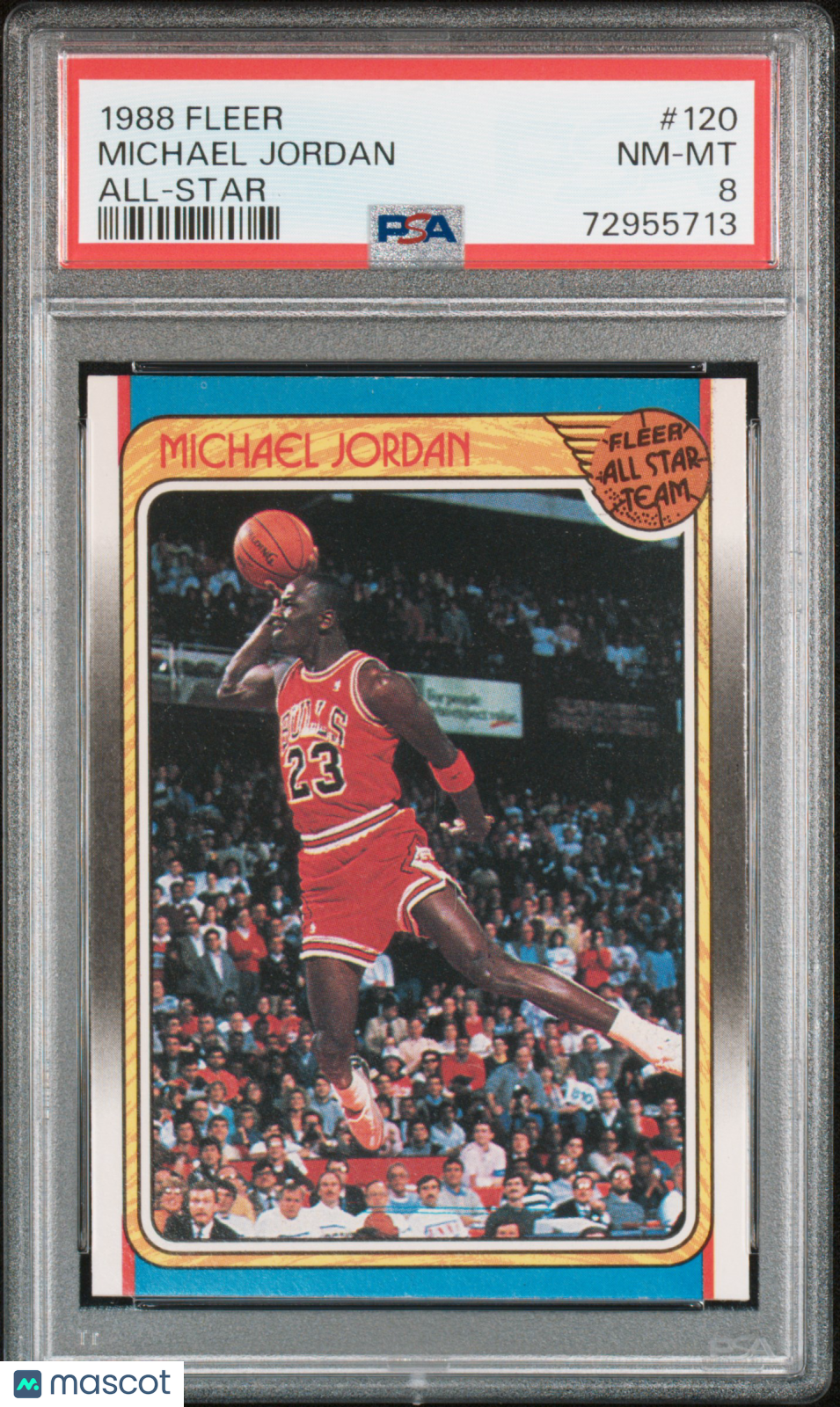1988 Fleer Michael Jordan #120 All Star PSA 8