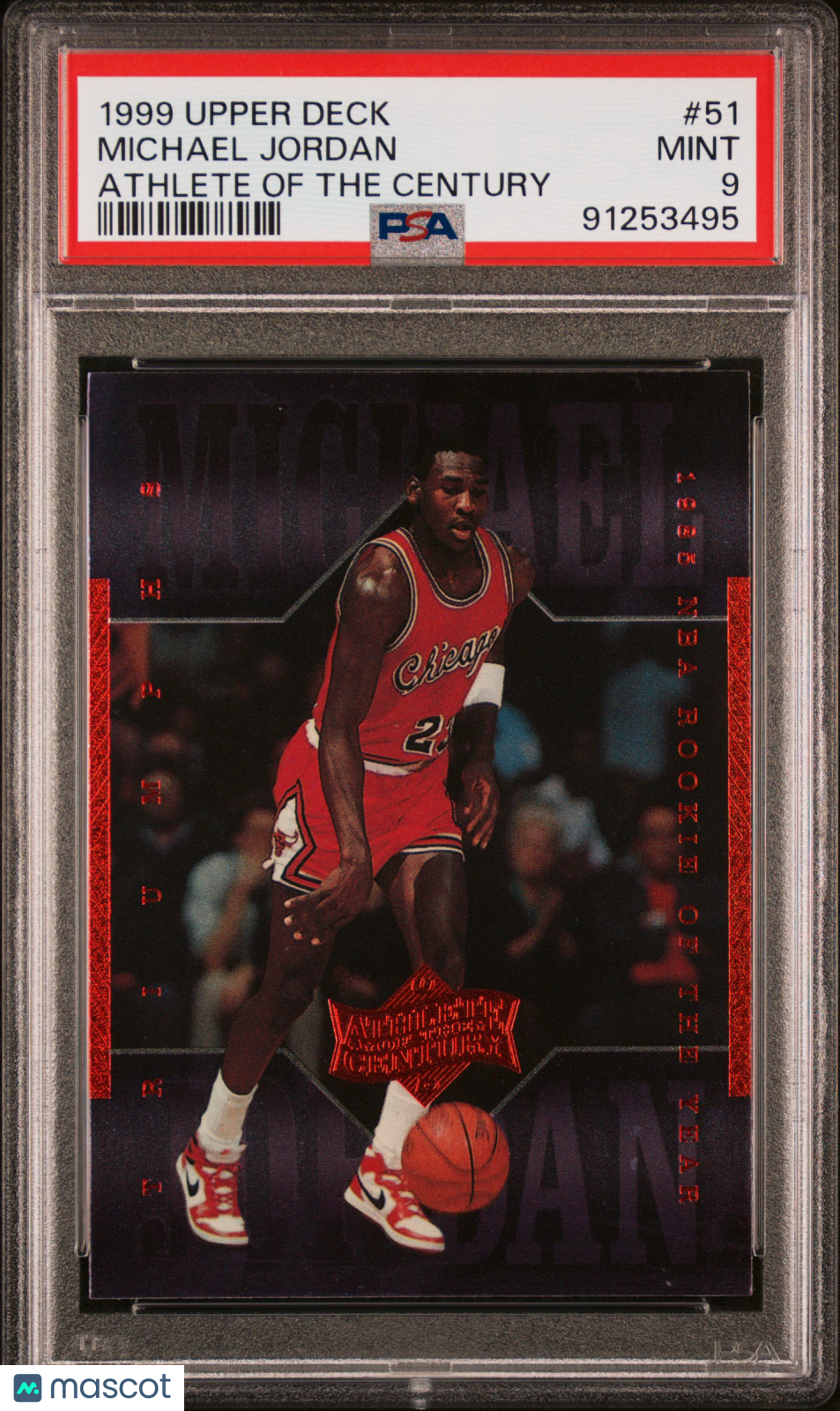 1999 Upper Deck MJ Athlete Of The Century Michael Jordan #51 PSA 9