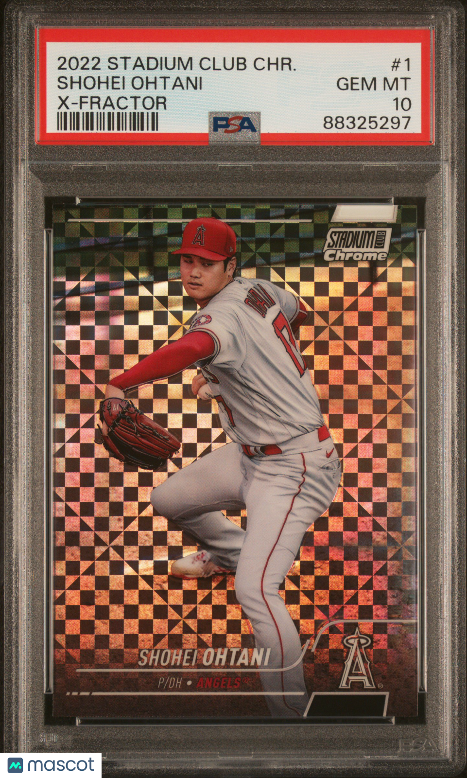 2022 Topps Stadium Club Chrome Shohei Ohtani #1 X Fractor PSA 10