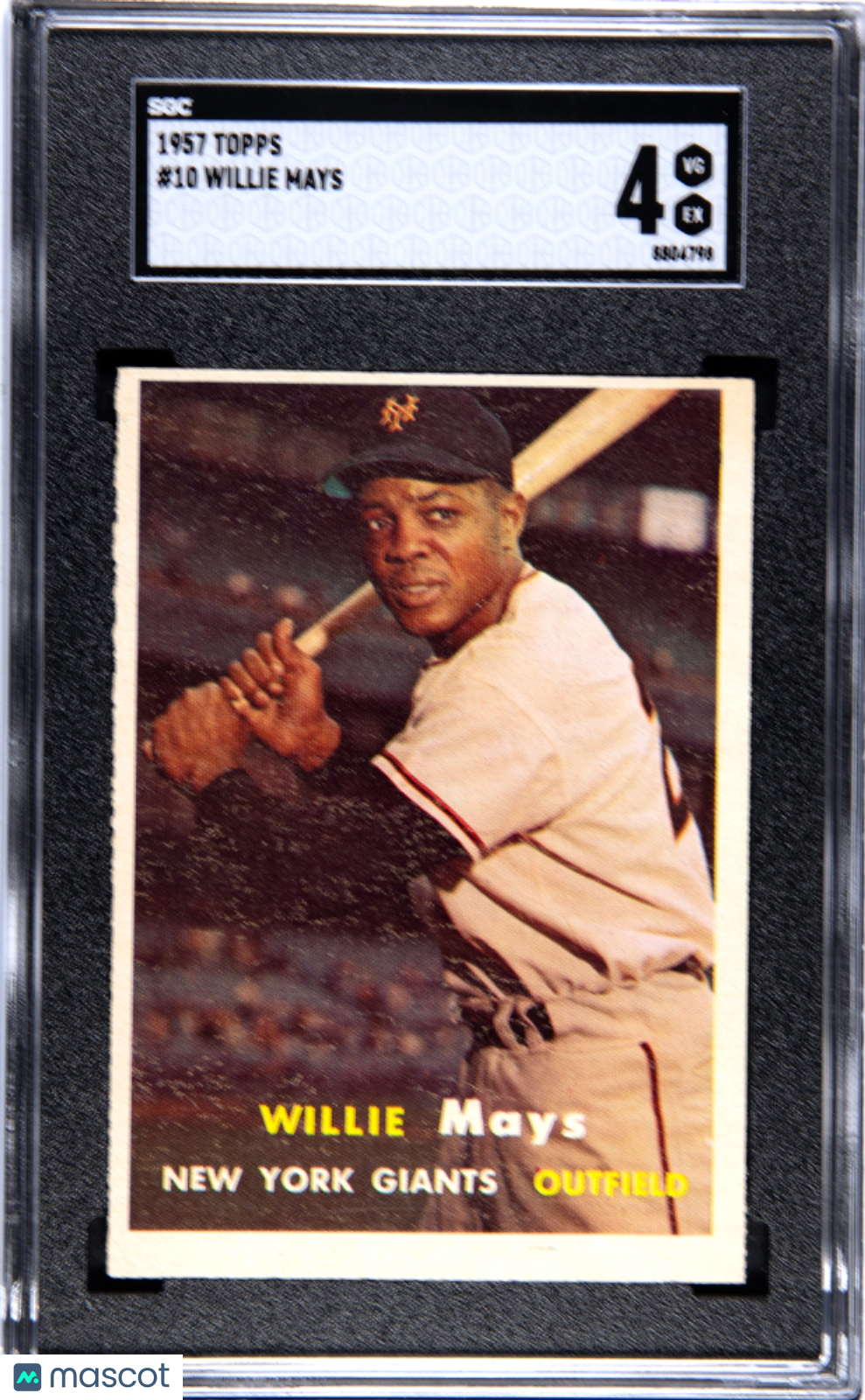1957 Topps Willie Mays #10 SGC 4
