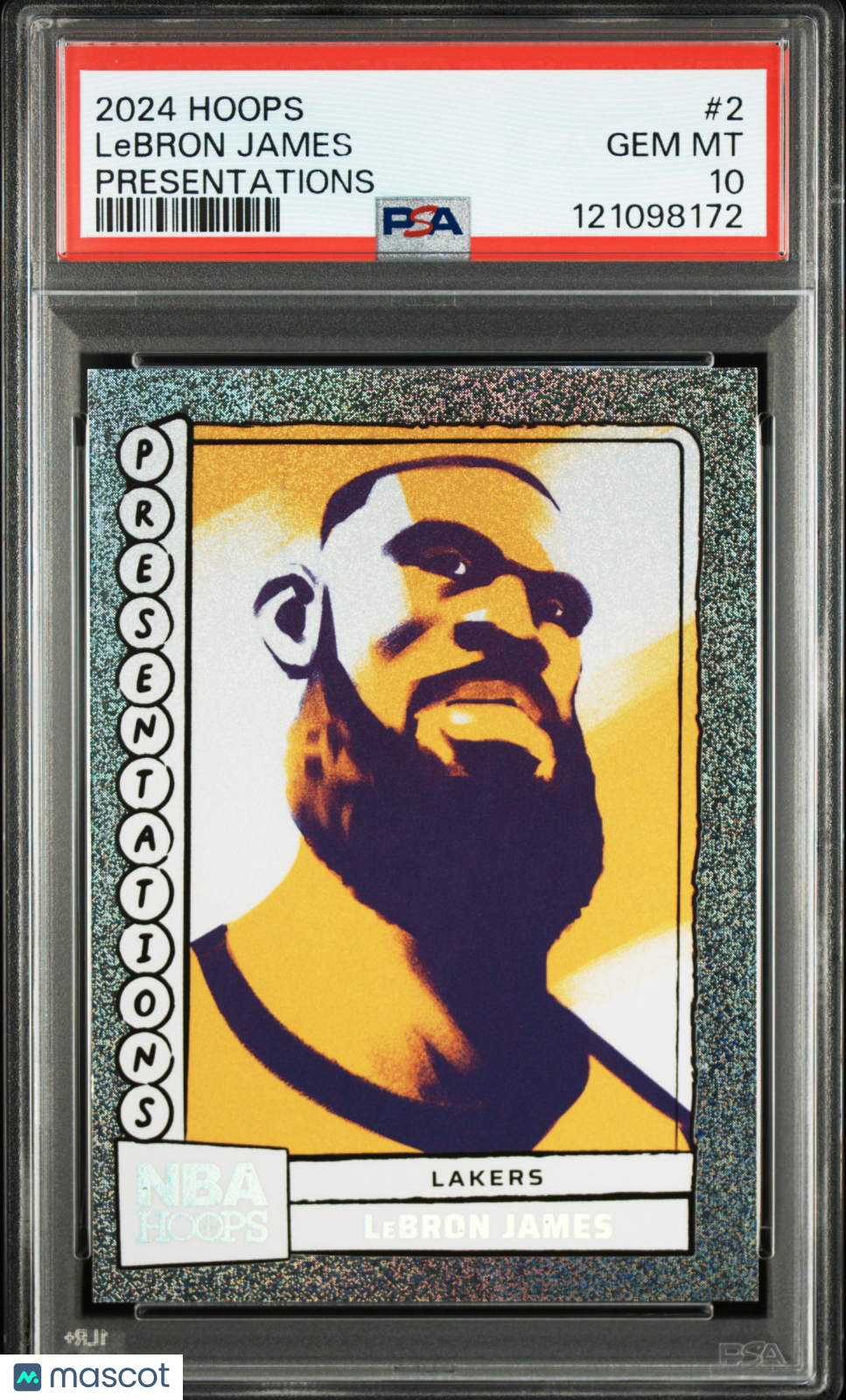 2024 Panini NBA Hoops Presentations LeBron James #2 PSA 10