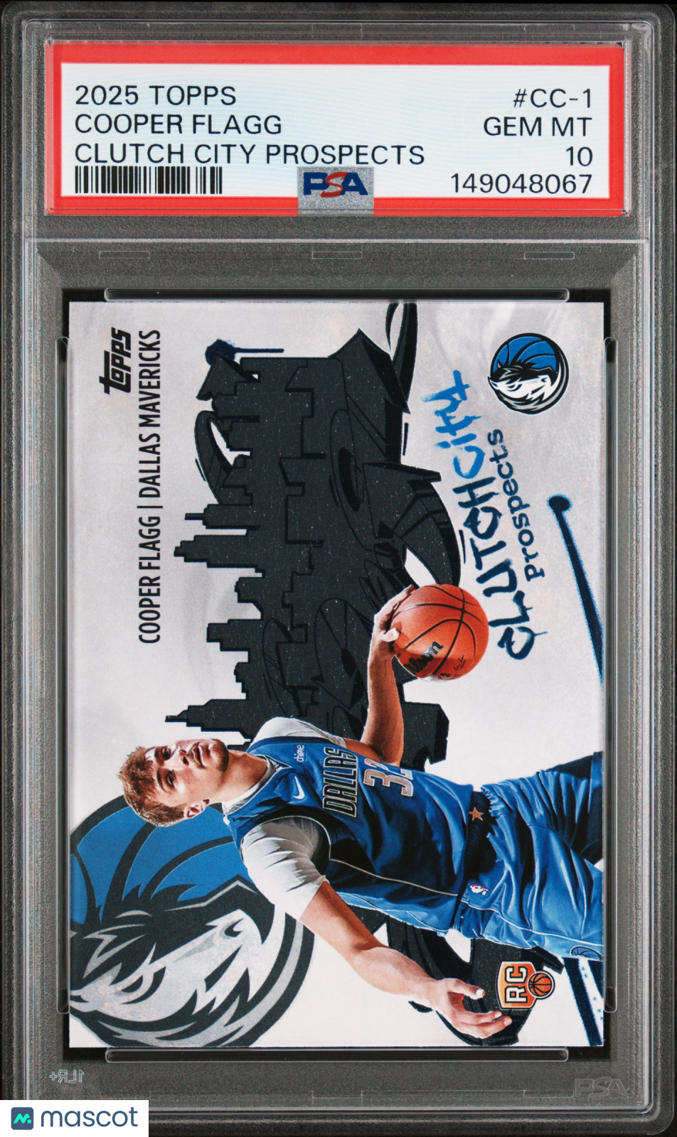 2025 Topps Clutch City Prospects Cooper Flagg #CC-1 PSA 10