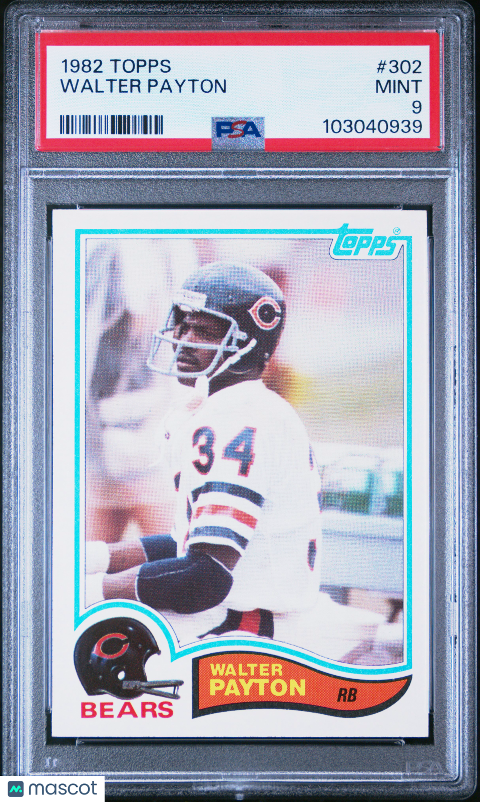 1982 Topps Walter Payton #302 PSA 9