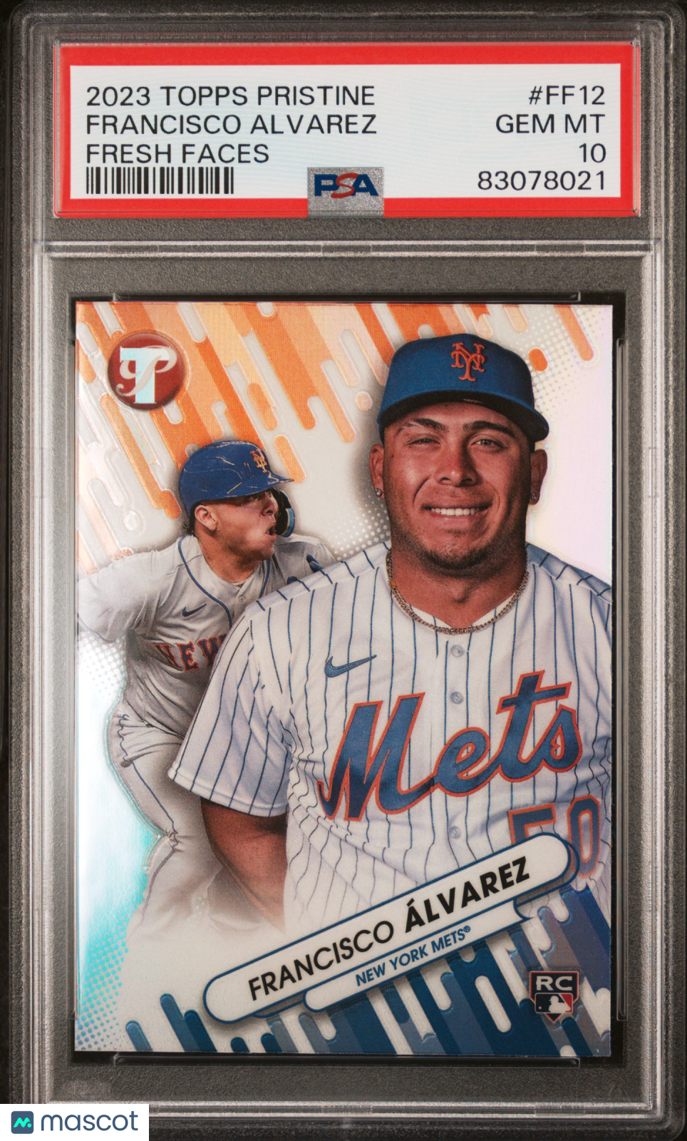2023 Topps Pristine Fresh Faces Francisco Alvarez #FF12 PSA 10