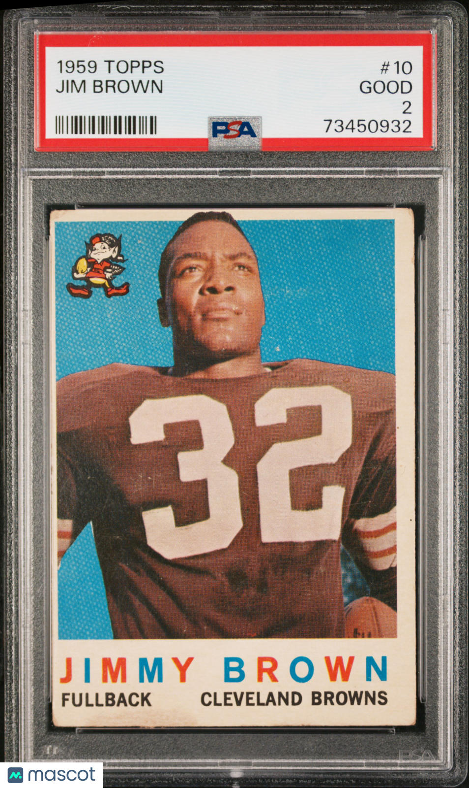 1959 Topps Jim Brown #10 PSA 2