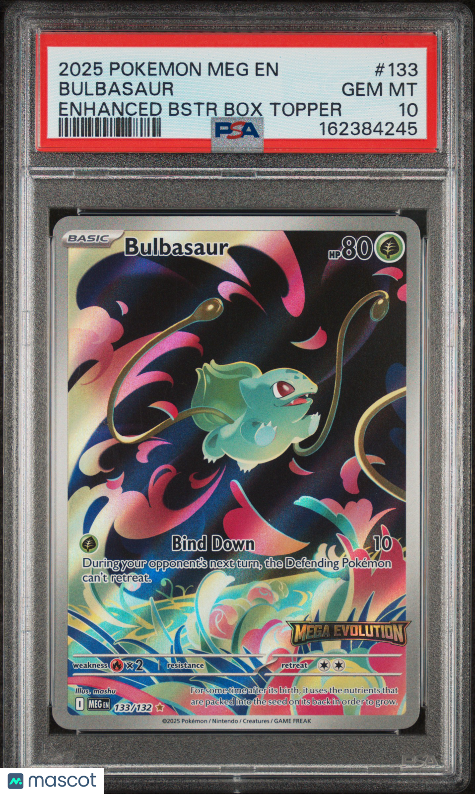 2025 Mega Evolution Bulbasaur PSA 10 #133/132