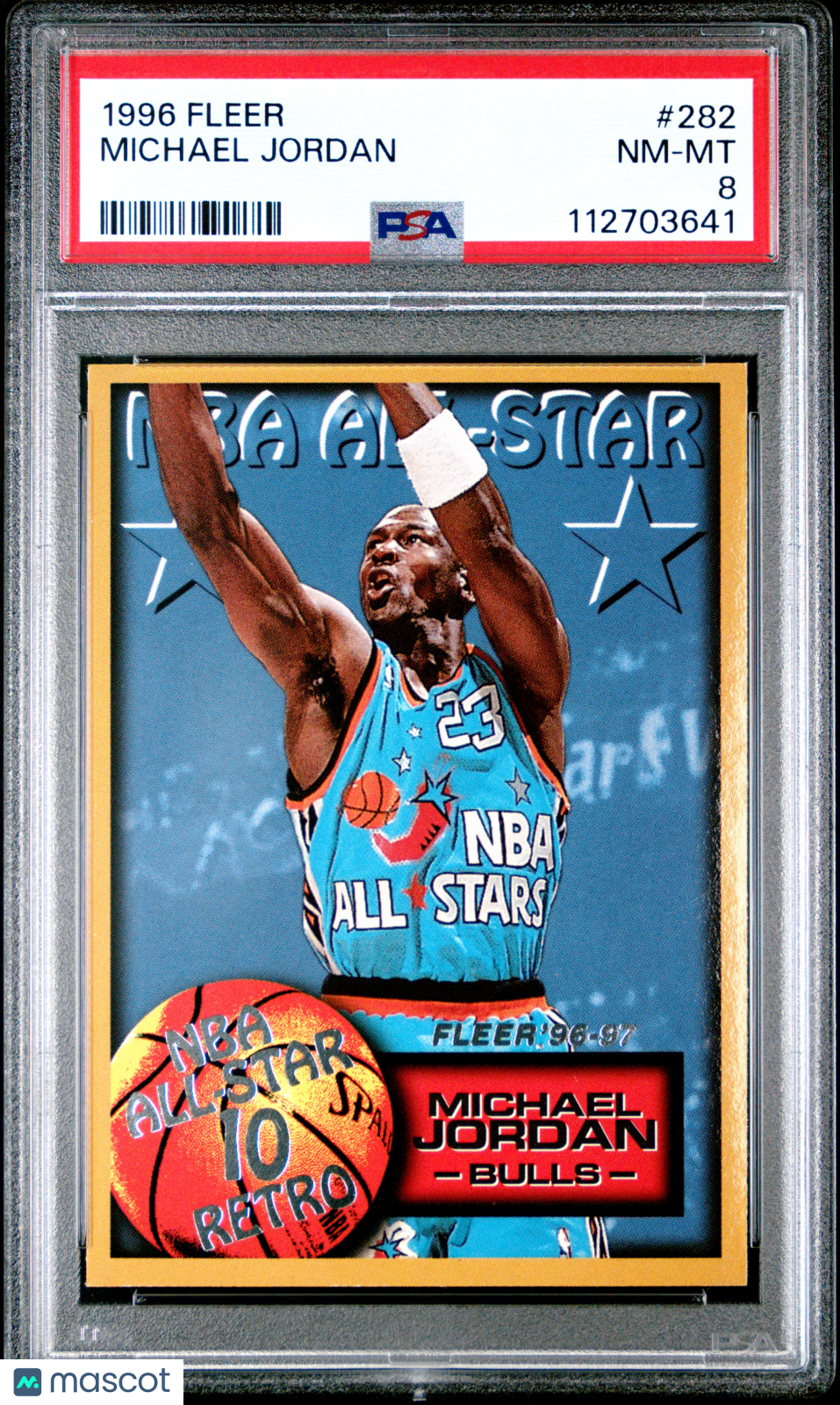 1996 Fleer Michael Jordan #282 PSA 8