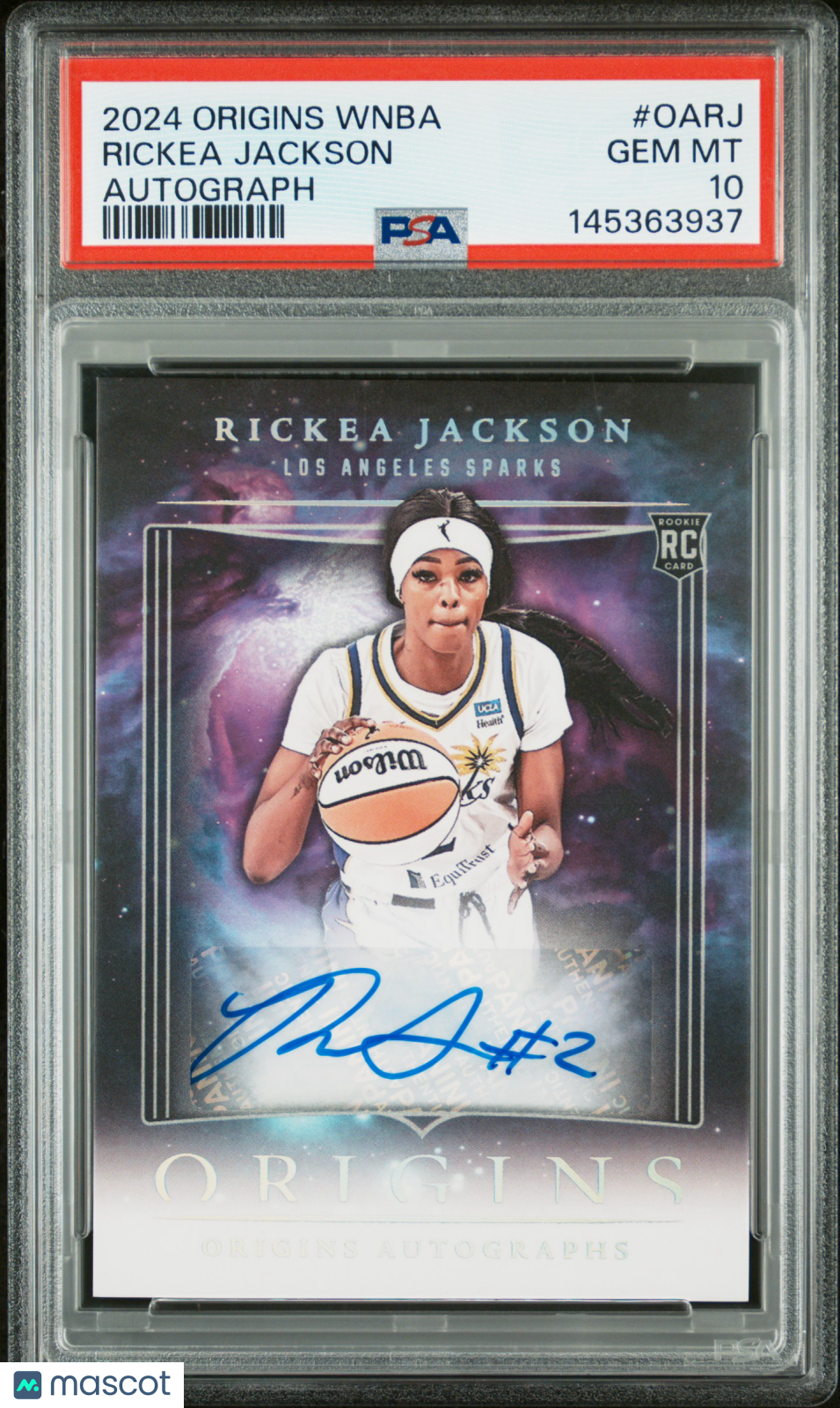 2024 Panini Origins WNBA Origins Autographs Rickea Jackson #OARJ RC PSA 10