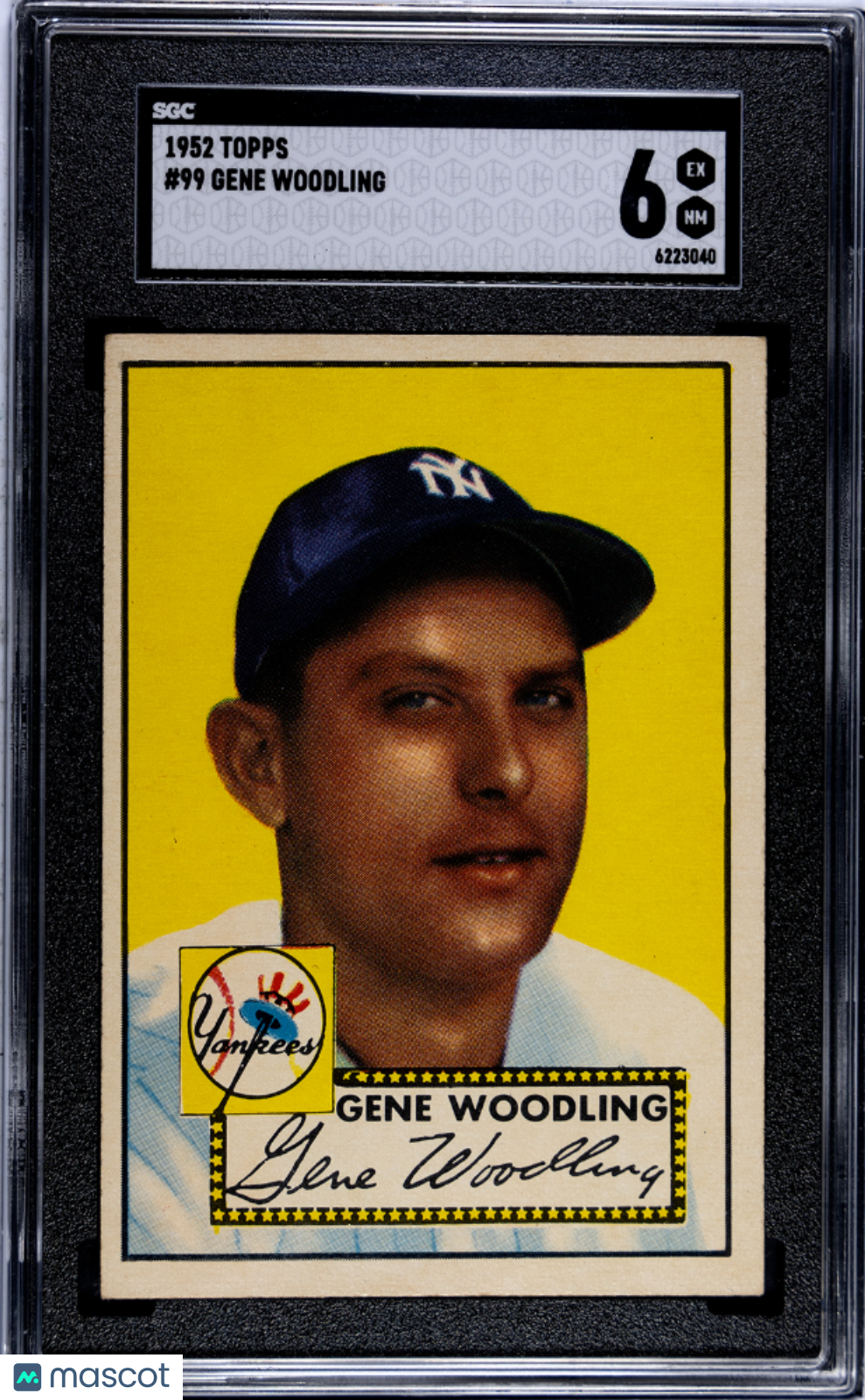 1952 Topps Gene Woodling #99 SGC 6