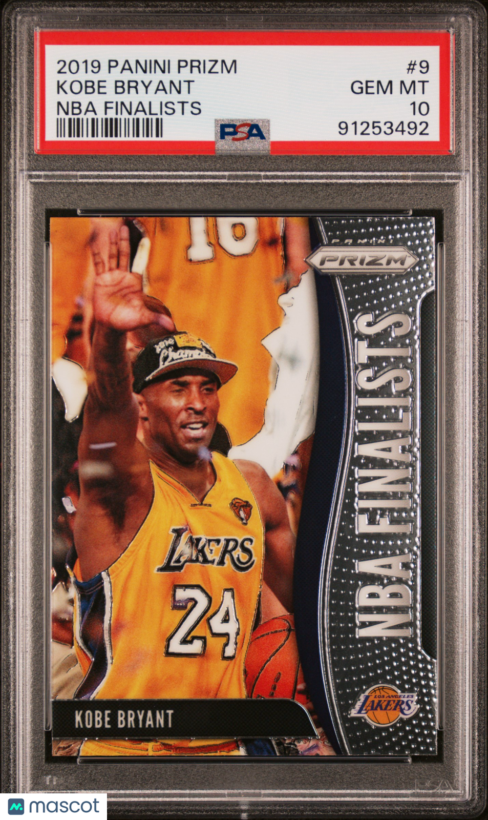 2019 Panini Prizm NBA Finalists Kobe Bryant #9 PSA 10